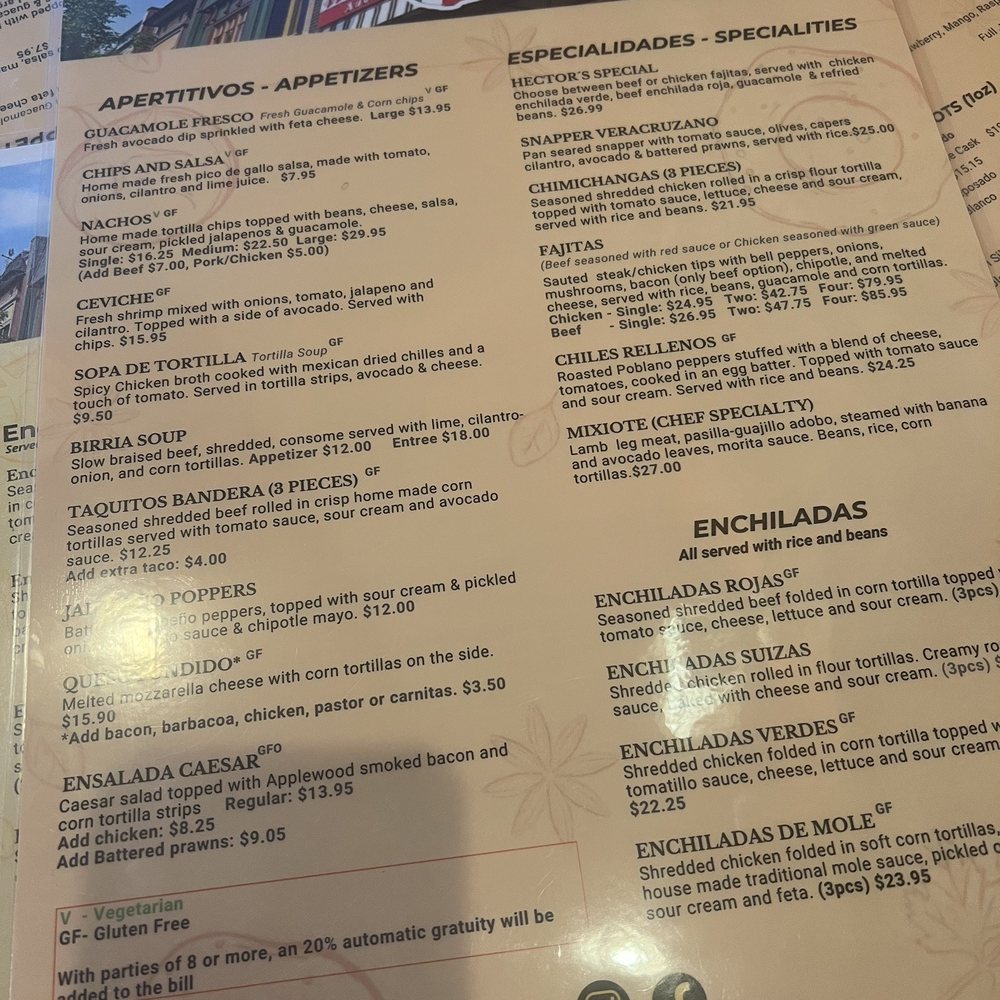 Menu Menu