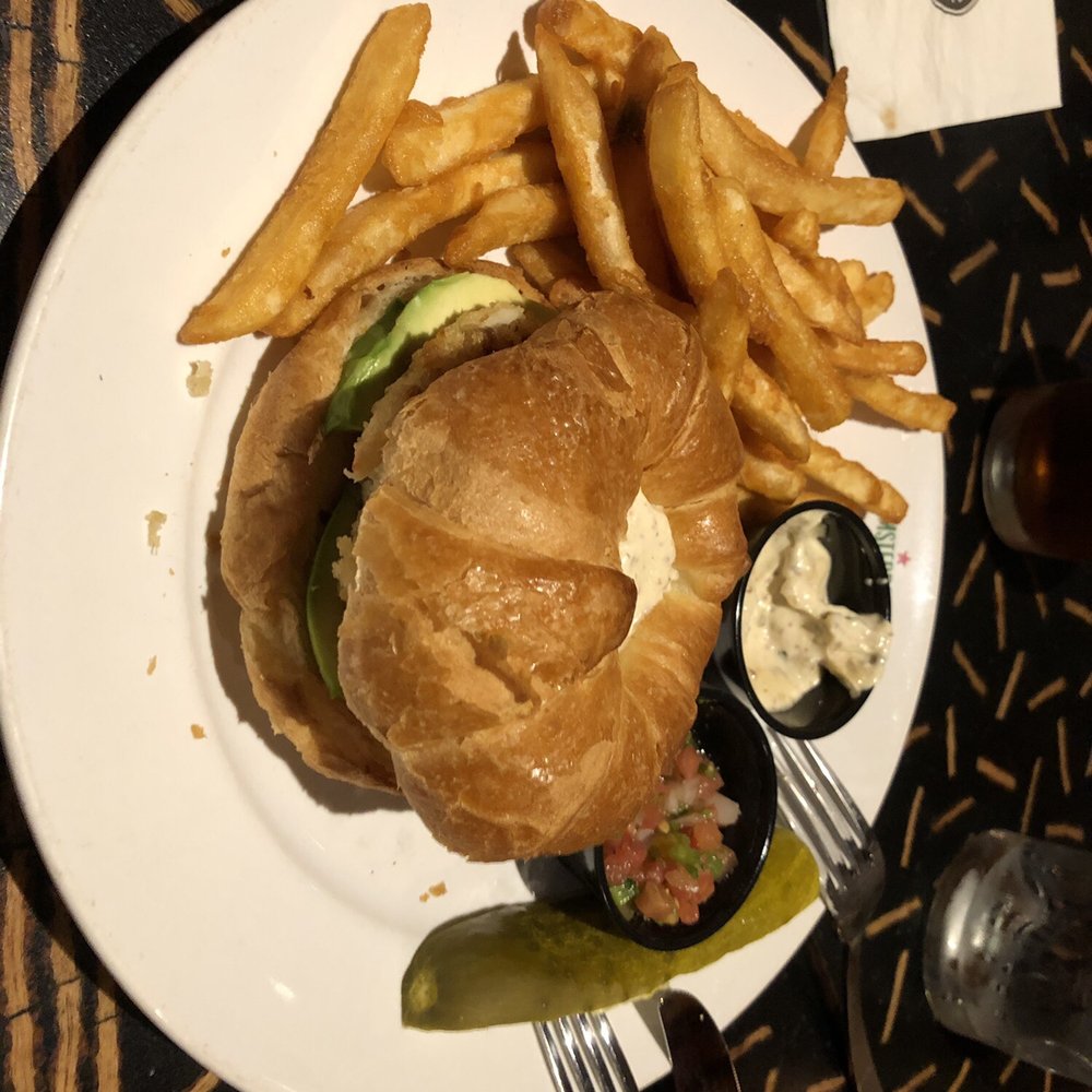 Amsterdam Cafe - Crabcake & Avocado sandwich - marginal. - New American Near Me - Auburn, Alabama Amsterdam Cafe - Crabcake & Avocado sandwich - marginal. - New American Near Me - Auburn, Alabama