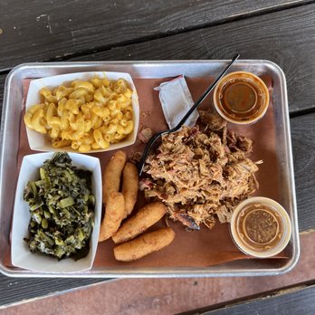 The Original Q Shack - Pork plate - Barbeque Near Me - Durham, North Carolina The Original Q Shack - Pork plate - Barbeque Near Me - Durham, North Carolina