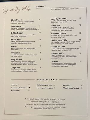 Menu photo 4 Blufish Sushi Bistro Park Ridge, IL
