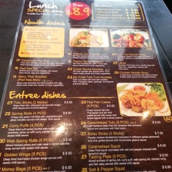Lunch special menu
