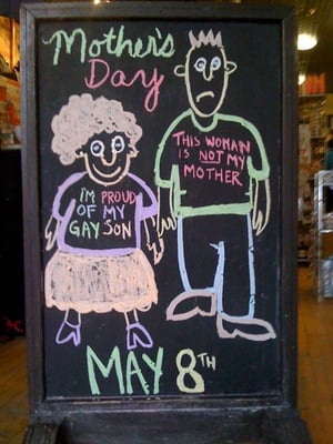 Photo of The Outer Layer - Toronto, ON, CA. Mother's day sign