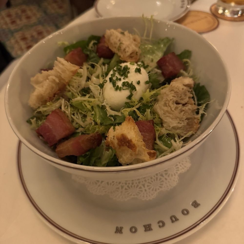 Bouchon Bistro - Lyonnaise salad - French Near Me - Coral Gables, Florida