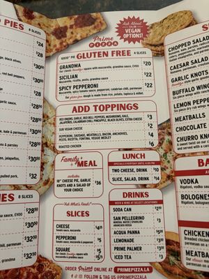 Menu photo 1 Prime Pizza Mission Viejo, CA Menu photo 1 Prime Pizza Mission Viejo, CA