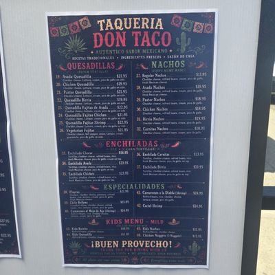 Menu photo 2 Taqueria Don Taco Aptos, CA Menu photo 2 Taqueria Don Taco Aptos, CA