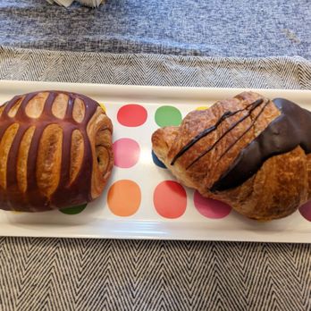 Sweet Demi Lune Bakery & Cafe - Chocolate Croissant - Demi Lune (left), Another Bakery (right) - Bakeries Near Me - Glendale, California Sweet Demi Lune Bakery & Cafe - Chocolate Croissant - Demi Lune (left), Another Bakery (right) - Bakeries Near Me - Glendale, California