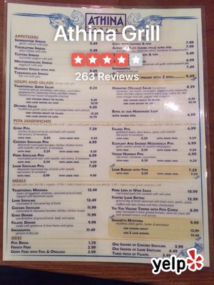 Menu photo 4 Athina Grill Seattle, WA