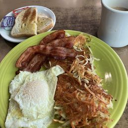 The bacon was delicious, perfectly cooked. The bacon was delicious, perfectly cooked.