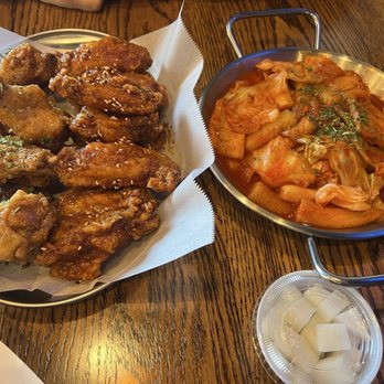 ChimcKing - Lg Half Soy Garlic & Half Extra Hot Wings (20 pcs) Ddukbokki - Chicken Wings Near Me - Beaverton, Oregon ChimcKing - Lg Half Soy Garlic & Half Extra Hot Wings (20 pcs) Ddukbokki - Chicken Wings Near Me - Beaverton, Oregon