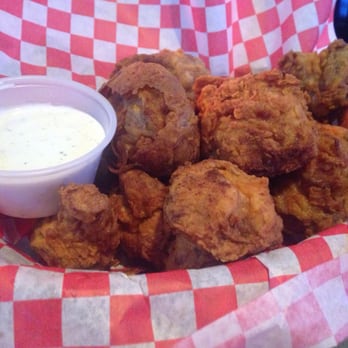 Grub's Bar & Grille - This is what the fried mushrooms look like. They were excellent - American Near Me - Rogers, Arkansas Grub's Bar & Grille - This is what the fried mushrooms look like. They were excellent - American Near Me - Rogers, Arkansas