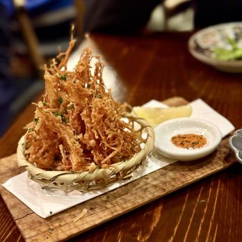 Mensho Tokyo - Enoki chips - Ramen Near Me - Culver City, California Mensho Tokyo - Enoki chips - Ramen Near Me - Culver City, California