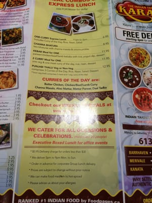 Menu photo 1 Karara - The Indian Takeout Nepean, ON Menu photo 1 Karara - The Indian Takeout Nepean, ON