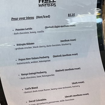 Wall Writers Coffee - Menu - Coffee & Tea Near Me - Irvine, California Wall Writers Coffee - Menu - Coffee & Tea Near Me - Irvine, California