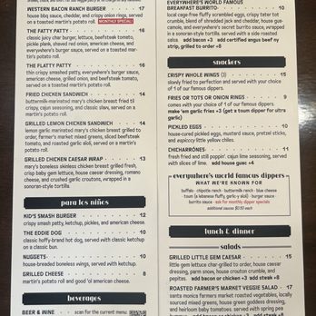 Everywhere - Menú as of 5/21/26 - American Near Me - Los Angeles, California