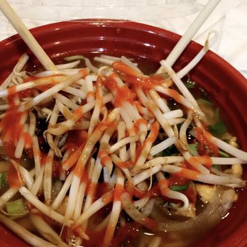 Pho Amor - The grilled chicken and noodles came in one bowl with onions and cilantro. The broth came in a separate container. Put it together and BAM! - Noodles Near Me - Norco, California Pho Amor - The grilled chicken and noodles came in one bowl with onions and cilantro. The broth came in a separate container. Put it together and BAM! - Noodles Near Me - Norco, California