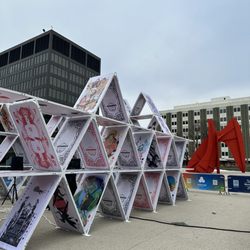 Calder Plaza - World of Winter exhibit at Calder Plaza - January 2023