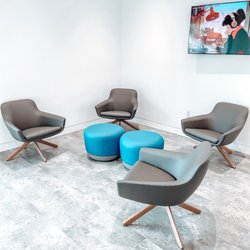Carbon Health Lobby. Enjoy the vibing music while waiting to be called inside