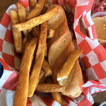 Hauck's Corner - Big Brisket Dip w/steak fries - Bars Near Me - Louisville, Kentucky Hauck's Corner - Big Brisket Dip w/steak fries - Bars Near Me - Louisville, Kentucky