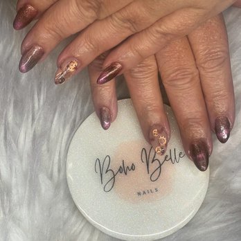 Boho Belle Nails - Hard gel fill with cat eye gel polish and encapsulated art - Nail Technicians Near Me - Ocoee, Florida Boho Belle Nails - Hard gel fill with cat eye gel polish and encapsulated art - Nail Technicians Near Me - Ocoee, Florida