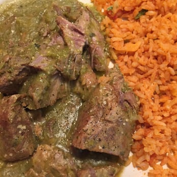 Los Rancheros - Chili Verde with rice - Mexican Near Me - Avon, Indiana