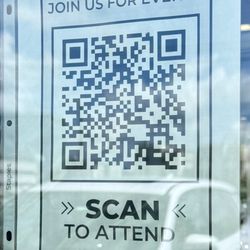 Ulta Beauty - QR Code in entry for events.