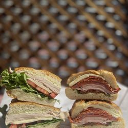 The Real Italian Deli - Turkey pesto and spicy combo