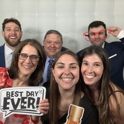 Drop Top Entertainment Mobile Dj Productions - Wedding Photo Booth 3.24.23 
Guest having fun in our Enclosed White cubed Photo Booth. Ancala Country Club