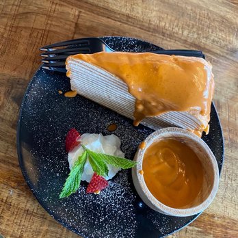 U :Dessert Story - Thai Tea Crepe Cake - Desserts Near Me - Berkeley, California U :Dessert Story - Thai Tea Crepe Cake - Desserts Near Me - Berkeley, California