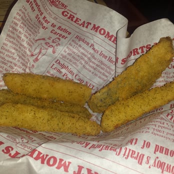 WingHouse Bar & Grill - Fried pickles. Comes with cucumber dipping sauce. - Chicken Wings Near Me - Orlando, Florida WingHouse Bar & Grill - Fried pickles. Comes with cucumber dipping sauce. - Chicken Wings Near Me - Orlando, Florida