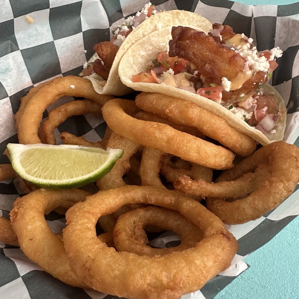 The Station Bar - Fish taco and onion rings - Bars Near Me - Hampton Bays, New York The Station Bar - Fish taco and onion rings - Bars Near Me - Hampton Bays, New York