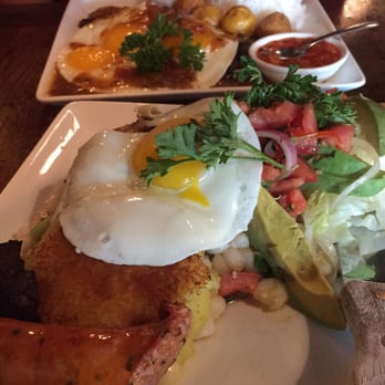 Andes Cafe - Top is bisteck de caballo, bottom is hornado. Both pretty good. - Latin American Near Me - Houston, Texas