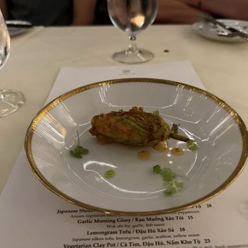 Annam Vietnamese Restaurant - Fried stuffed squash blossom - Vietnamese Near Me - Houston, Texas Annam Vietnamese Restaurant - Fried stuffed squash blossom - Vietnamese Near Me - Houston, Texas