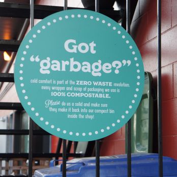 Cold Comfort Ice Cream - Zero waste signage - Ice Cream & Frozen Yogurt Near Me - Victoria, British Columbia Cold Comfort Ice Cream - Zero waste signage - Ice Cream & Frozen Yogurt Near Me - Victoria, British Columbia
