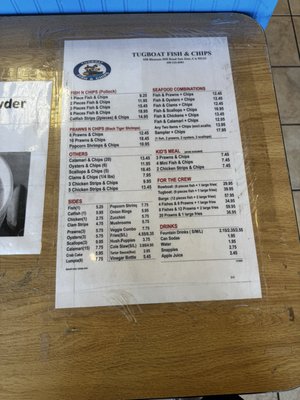 Menu photo 7 Tugboat Fish and Chips San Jose, CA Menu photo 7 Tugboat Fish and Chips San Jose, CA