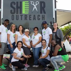 Donna with Hair Tribe - Cutting hair for the homeless & those in need...