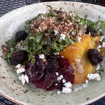 Nell Thorn Restaurant & Pub - Blackberry & Goat Cheese Salad - New American Near Me - La Conner, Washington Nell Thorn Restaurant & Pub - Blackberry & Goat Cheese Salad - New American Near Me - La Conner, Washington