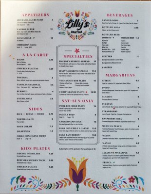 Menu photo 6 Lilly's Cantina Kansas City, MO Menu photo 6 Lilly's Cantina Kansas City, MO
