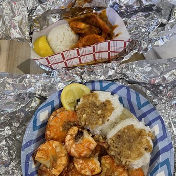 Giovanni’s Shrimp - Shrimp scampi (full) and hot & spicy shrimp (1/2) - Seafood Near Me - Honolulu, Hawaii Giovanni’s Shrimp - Shrimp scampi (full) and hot & spicy shrimp (1/2) - Seafood Near Me - Honolulu, Hawaii