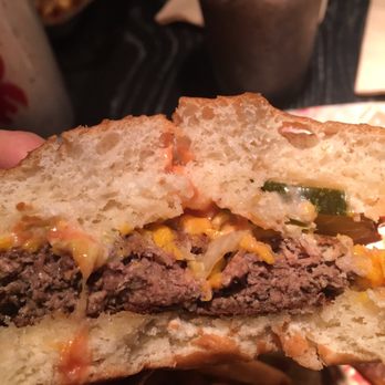 Burgatory - McCandless - The inside of the impossible burger - Burgers Near Me - Pittsburgh, Pennsylvania
