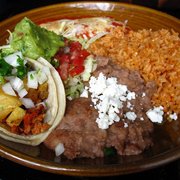 Photo of Tropisueño - San Francisco, CA, United States. 2 item combo - pork taco, chicken enchilada