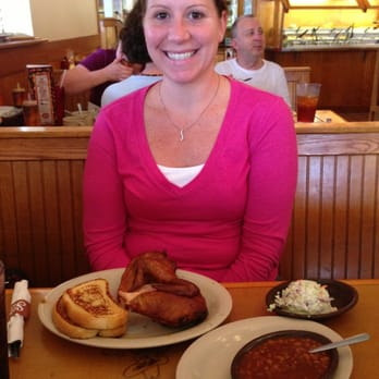 Sonny's BBQ - My favorite meal...BBQ Chicken-all white meat, beans, cole slaw and garlic bread...YUMMY! - Barbeque Near Me - Pinellas Park, Florida