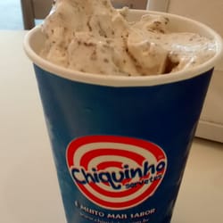Chiquinho Sorvetes - Milk shake de leite ninho com trufas!!