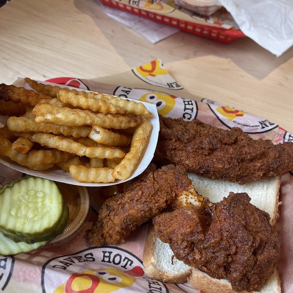 Dave's Hot Chicken - Legit sized tenders!!!! Wow! - Chicken Shop Near Me - Temecula, California Dave's Hot Chicken - Legit sized tenders!!!! Wow! - Chicken Shop Near Me - Temecula, California