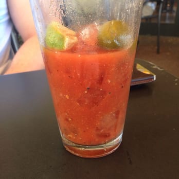 The Lobby - Bacon jalapeño infused Bloody Mary (or what's left of it). - New American Near Me - Denver, Colorado
