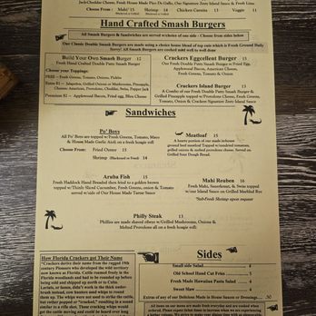 Crackers Island Grille - Menu 11.2025 - American Near Me - Cape Canaveral, Florida Crackers Island Grille - Menu 11.2025 - American Near Me - Cape Canaveral, Florida