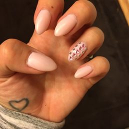 Matte pink with jewels