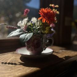 Miramont Castle - Fresh flowers in a tea cup
