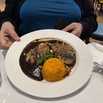 Manchamanteles Restaurant - Chicken with mole negro - Mexican Near Me - Chicago, Illinois