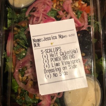 California Fish Grill - Does this look like Salmon Salad to you? - Seafood Near Me - Brea, California California Fish Grill - Does this look like Salmon Salad to you? - Seafood Near Me - Brea, California