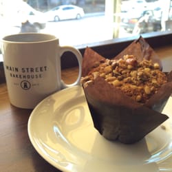 Main Street Bakehouse - Baked Glory muffin almost as big as their mug